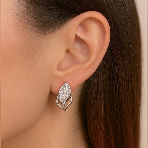 Macy's Jewelry - Macy’s Silver Leaf Earrings